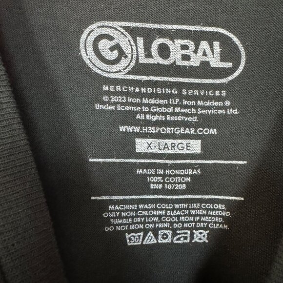 Iron Maiden Spell-Out Logo Heavy Metal Rock Band Tee XL - Picture 4 of 4